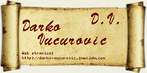 Darko Vučurović vizit kartica